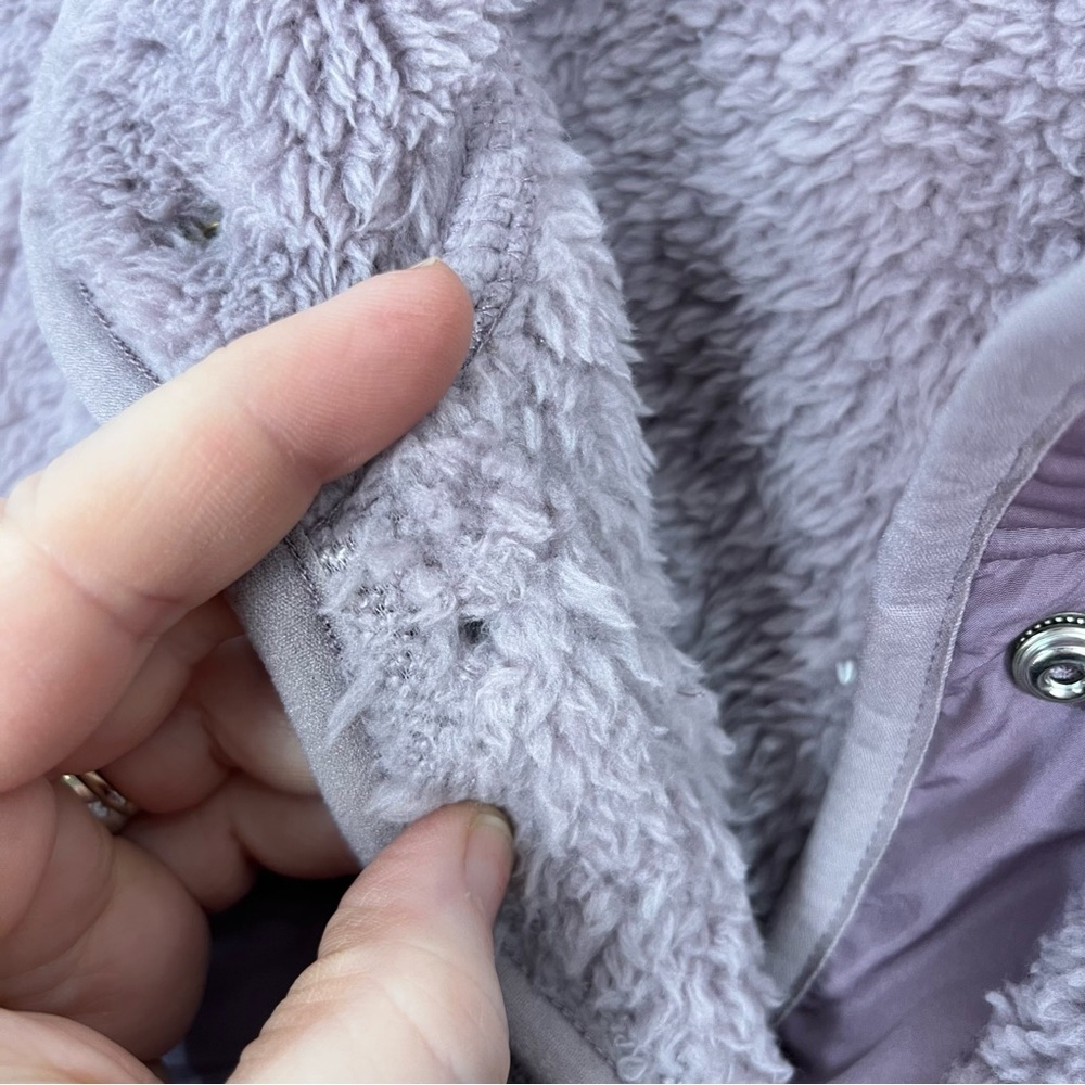 Aeropostale Purple Fuzzy Button Up Jacket Coat Sz XL NWT⚠️ - Picture 5 of 7